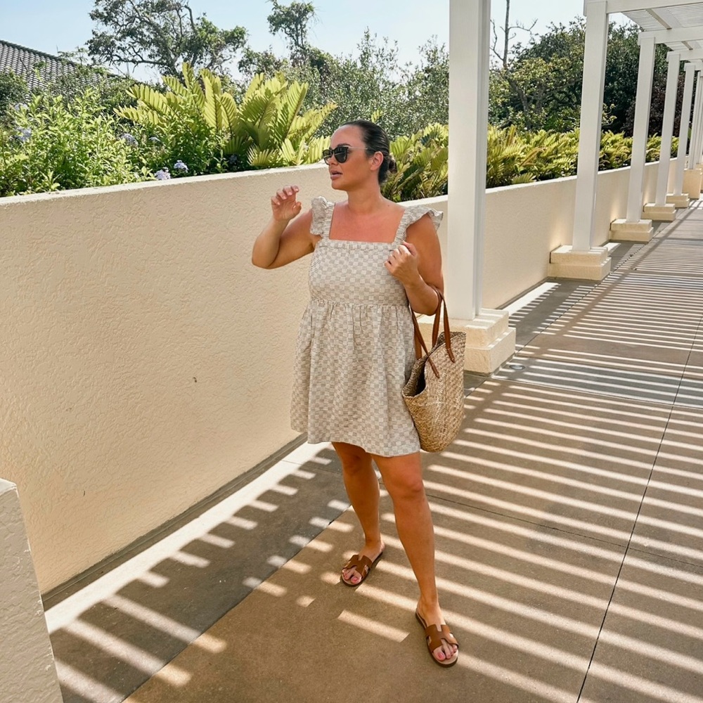 Madewell Sundress with Ruffle Sleeves